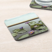 Wasserlilien im Teich durch Ozean Getränkeuntersetzer (Linke Seite)