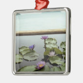 Wasserlilien im Teich durch Ozean Silbernes Ornament (Links)