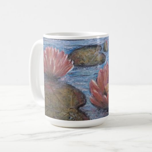 Wasserlilien Kaffeetasse (Vorderseite Links)