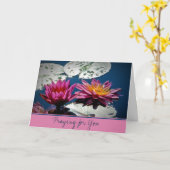 Wasserlilien Karte (Gelbe Blume)