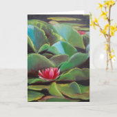 Wasserlilien Karte (Gelbe Blume)