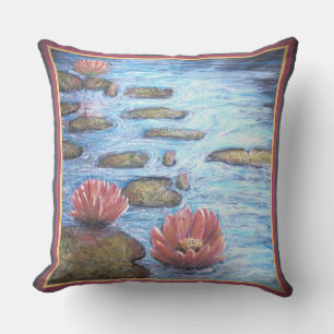 Wasserlilien Kissen