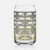 Wasserlilien, Libellen, Marsh Art Nouveau Dosenglas (Rechts)