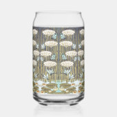Wasserlilien, Libellen, Marsh Art Nouveau Dosenglas (Links)