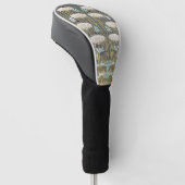 Wasserlilien, Libellen, Marsh Art Nouveau Golf Headcover (angewinkelt)