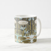 Wasserlilien, Libellen, Marsh Art Nouveau Kaffeetasse (VorderseiteRechts)