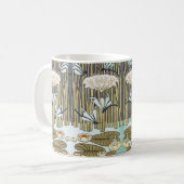 Wasserlilien, Libellen, Marsh Art Nouveau Kaffeetasse (Vorderseite Links)