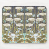 Wasserlilien, Libellen, Marsh Art Nouveau Mousepad (Vorne)