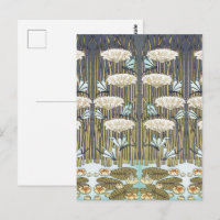 Wasserlilien, Libellen, Marsh Art Nouveau