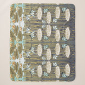 Wasserlilien, Libellen, Marsh Art Nouveau Sherpadecke (Vorderseite)