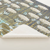 Wasserlilien, Libellen, Marsh Art Nouveau Sherpadecke (3/4)