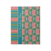 Wasserlilien, Libellen, Stripes Notepad, Jotter Notizblock (Rotiert)