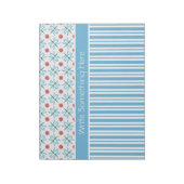 Wasserlilien, Libellen, Stripes Notepad, Jotter Notizblock (Rotiert)