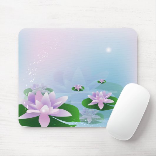 Wasserlilien Mousepad (Mit Mouse)