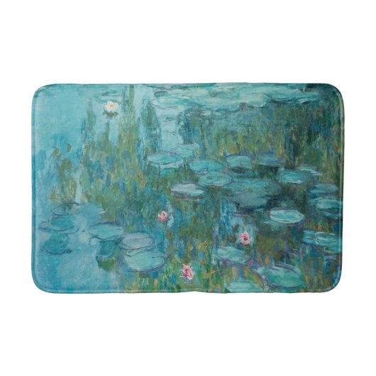 Wasserlilien, Ölgemälde der Kunst, Claude Monet Badematte (Vorderseite)
