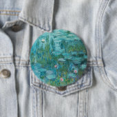 Wasserlilien, Ölgemälde der Kunst, Claude Monet Button (Beispiel)