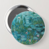 Wasserlilien, Ölgemälde der Kunst, Claude Monet Button (Vorne & Hinten)