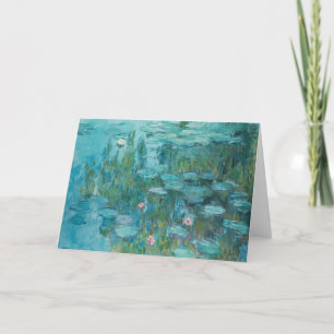 Wasserlilien, Ölgemälde der Kunst, Claude Monet Dankeskarte