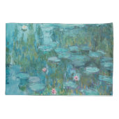 Wasserlilien, Ölgemälde der Kunst, Claude Monet Kissenbezug (Rückseite)