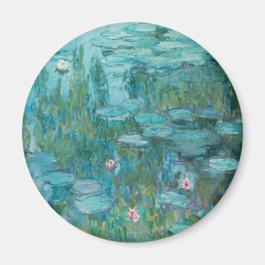 Wasserlilien, Ölgemälde der Kunst, Claude Monet Magnet (Vorne)