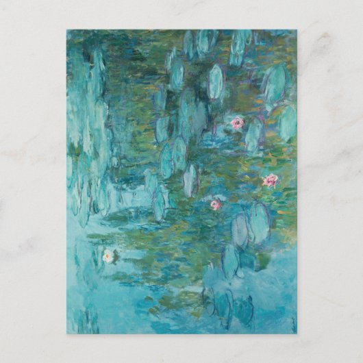 Wasserlilien, Ölgemälde der Kunst, Claude Monet Postkarte (Vorderseite)