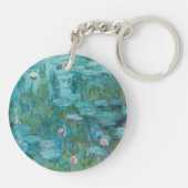 Wasserlilien, Ölgemälde der Kunst, Claude Monet Schlüsselanhänger (Rückseite)