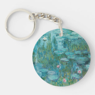 Wasserlilien, Ölgemälde der Kunst, Claude Monet Schlüsselanhänger