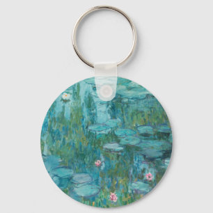 Wasserlilien, Ölgemälde der Kunst, Claude Monet Schlüsselanhänger