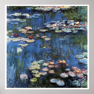 Wasserlilien Poster