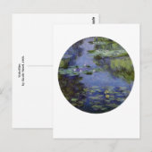 Wasserlilien Postkarte (Vorne/Hinten)