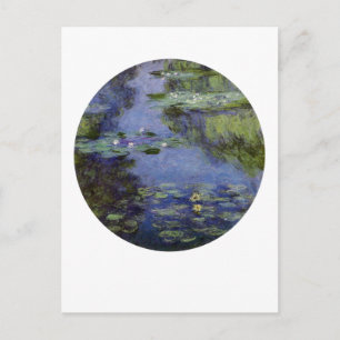 Wasserlilien Postkarte