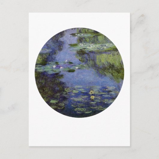 Wasserlilien Postkarte (Vorderseite)