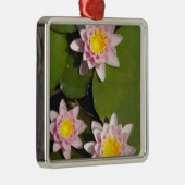 Wasserlilien Silbernes Ornament (Rechts)