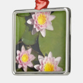 Wasserlilien Silbernes Ornament (Links)