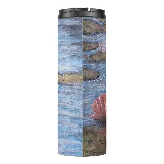 Wasserlilien Thermosbecher (Rückseite)