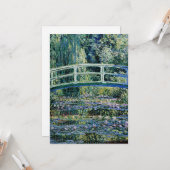 Wasserlilien und Japanische Brücke Karte (Vorderseite/Rückseite Beispiel)