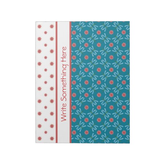 Wasserlilien und Libellen, Notepad oder Jotter Notizblock (Rotiert)