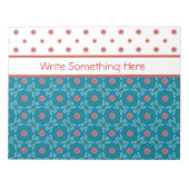 Wasserlilien und Libellen, Notepad oder Jotter Notizblock (Vorderseite)