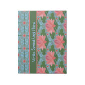 Wasserlilien und Libellen Notepad oder Jotter Notizblock (Rotiert)