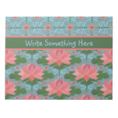 Wasserlilien und Libellen Notepad oder Jotter Notizblock (Vorderseite)