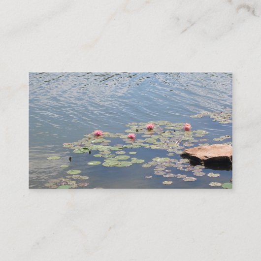 Wasserlilien Visitenkarte (Vorderseite)