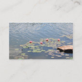 Wasserlilien Visitenkarte (Rückseite)