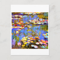 Wasserlilien von Claude Monet - Art Post Card