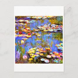 Wasserlilien von Claude Monet - Art Post Card Postkarte