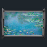 Wasserlilien von Claude Monet Fine Art Malerei Serviertablett<br><div class="desc">Schönes Meisterwerk von Claude Monet - Water Lilies aus seinem Garten in Giverny,  Frankreich. Eines der berühmtesten Kunstwerke der Kunstgeschichte und ein schönes Beispiel des Impressionismus. Das ist wirklich ein wunderbares Kunstwerk und ein großartiges Geschenk für Kunstliebhaber.</div>