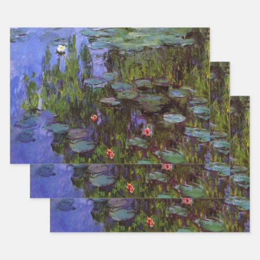 Wasserlilien von Claude Monet Geschenkpapier Set (Set)
