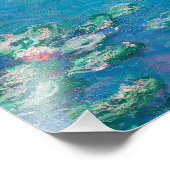 Wasserlilien von Claude Monet Kunstmalerei Fotodruck (Ecke)