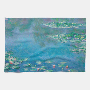 Wasserlilien von Claude Monet Kunstmalerei Geschirrtuch