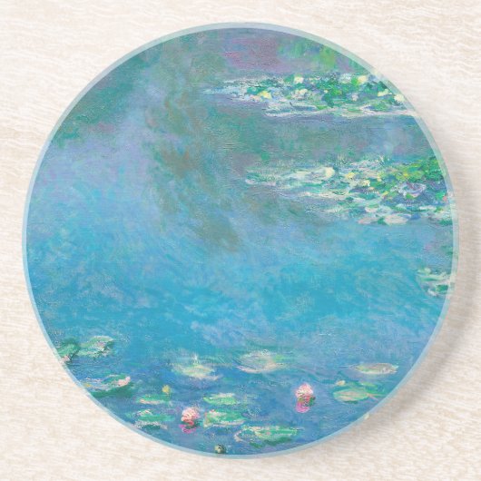 Wasserlilien von Claude Monet Kunstmalerei Getränkeuntersetzer (Vorne)