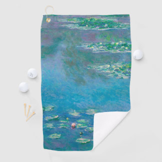 Wasserlilien von Claude Monet Kunstmalerei Golfhandtuch